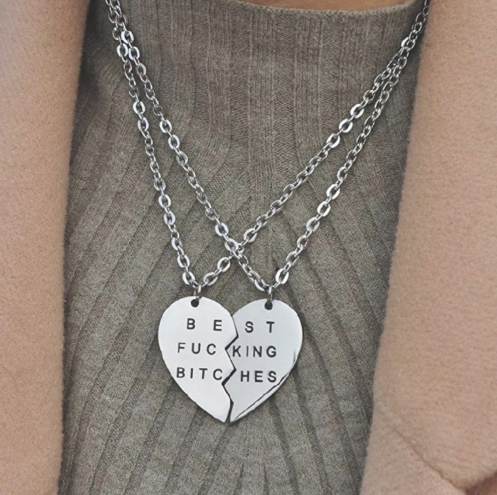 Best F*cking B*tches BFF Friends Necklaces Gift